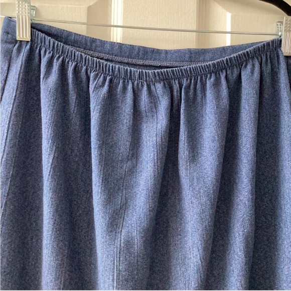 Alfred Dunner Blue Floral Maxi Skirt - Picture 3 of 6